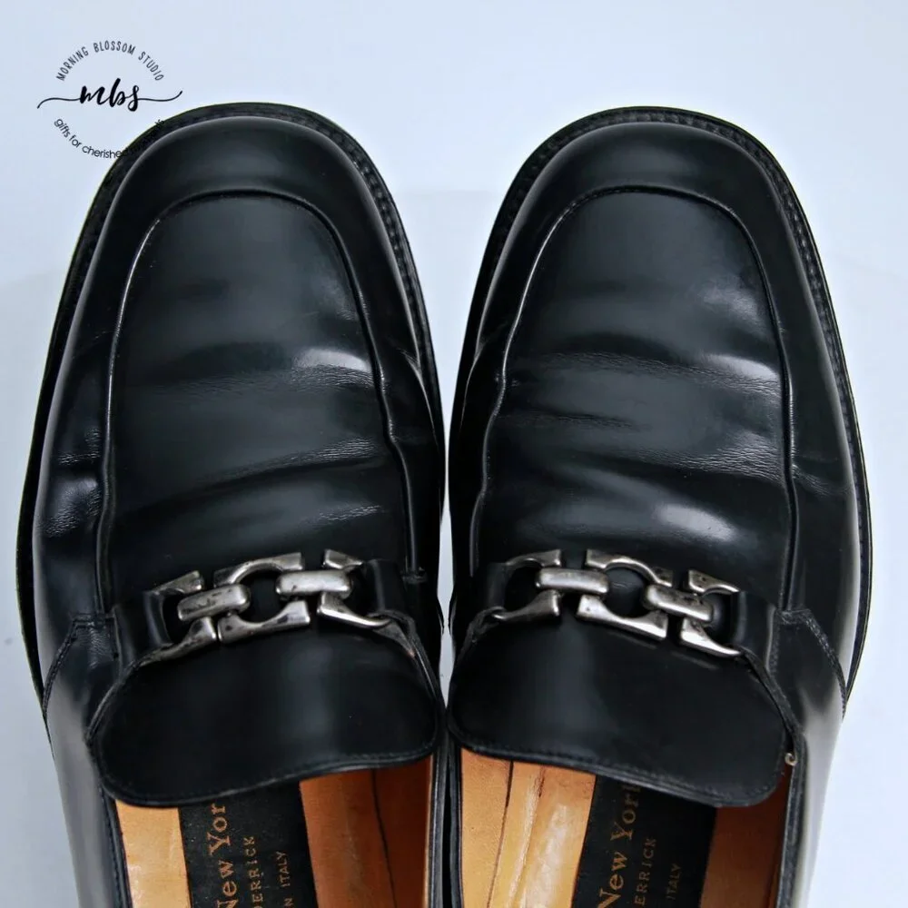 To‎ Boot New York Leather Dress Shoes Black Men 7.5
